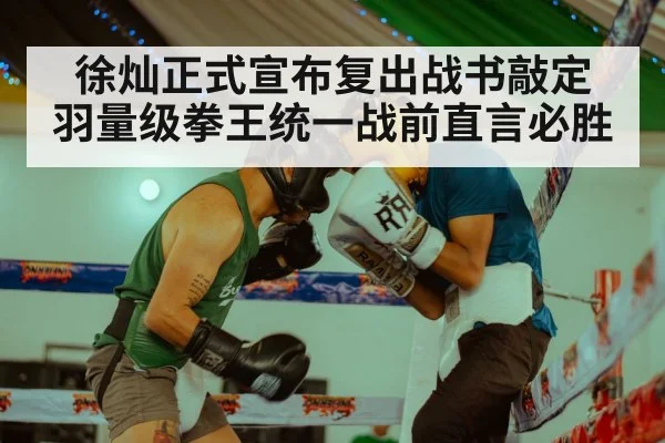 徐灿正式宣布复出战书敲定 羽量级拳王统一战前直言必胜